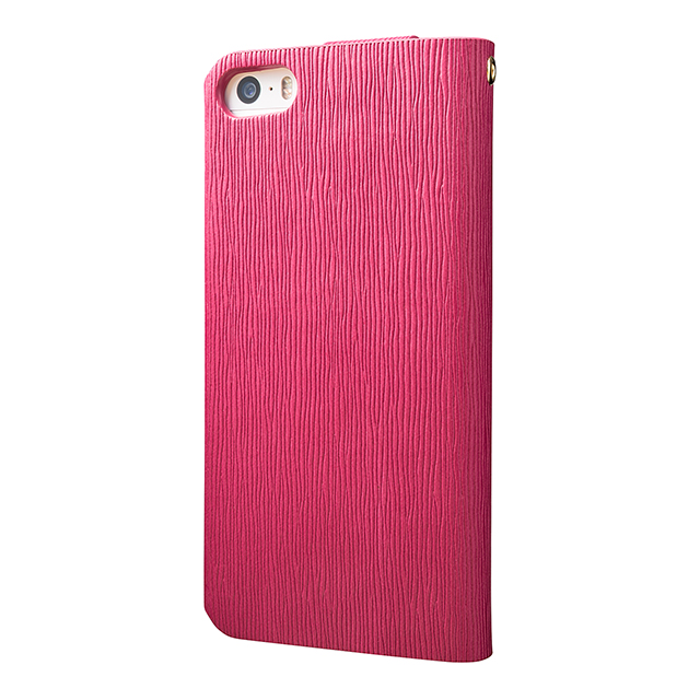 【iPhoneSE(第1世代)/5s/5 ケース】Flap Leather Case ”Colo” (Pink)サブ画像