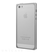 【iPhoneSE(第1世代)/5s/5 ケース】Straight Metal Bumper (Silver)