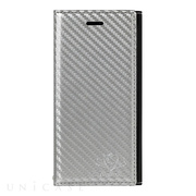 【iPhoneSE(第3/2世代)/8/7 ケース】FLAMINGO Carbon (Silver×Black)