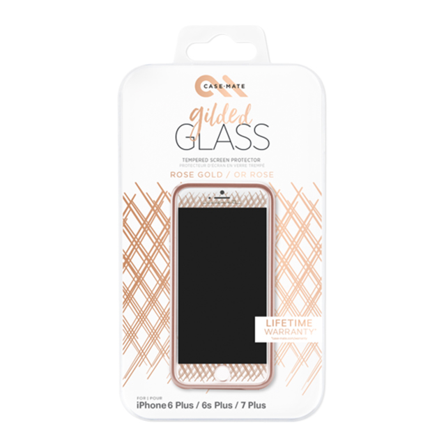 【iPhone8 Plus/7 Plus フィルム】Gilded Glass Screen Protector (Rose Gold)サブ画像