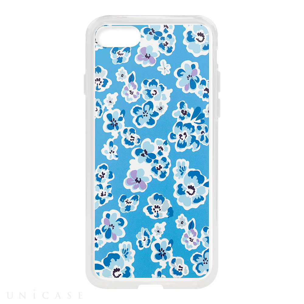 【iPhoneSE(第3/2世代)/8/7 ケース】Flower Series for iPhone7(Blue)