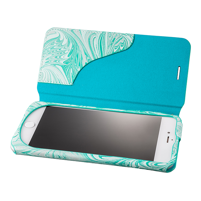 【iPhone8 Plus/7 Plus ケース】Flap Leather Case ”Mab” (Blue)サブ画像