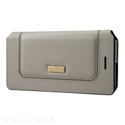 【iPhone8/7 ケース】Bag Type Leather Case ”Sac” (Gray)