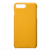 【iPhone8 Plus/7 Plus ケース】Embossed Grain Leather Case (Yellow)