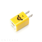 USB電源アダプタ 1A (キイロイトリ)