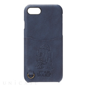 【iPhoneSE(第3/2世代)/8/7 ケース】カードポケット付きハードケース (R2-D2)