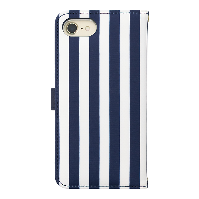 【iPhoneSE(第3/2世代)/8/7/6s/6 ケース】Ribbon Diary Stripe for iPhoneSE(第2世代)/8/7/6s/6 Navyサブ画像