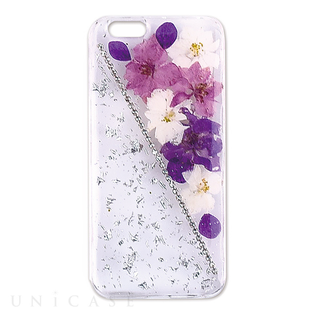 【iPhoneSE(第1世代)/5s/5 ケース】Fleurir (Glittering flowers purple 2)