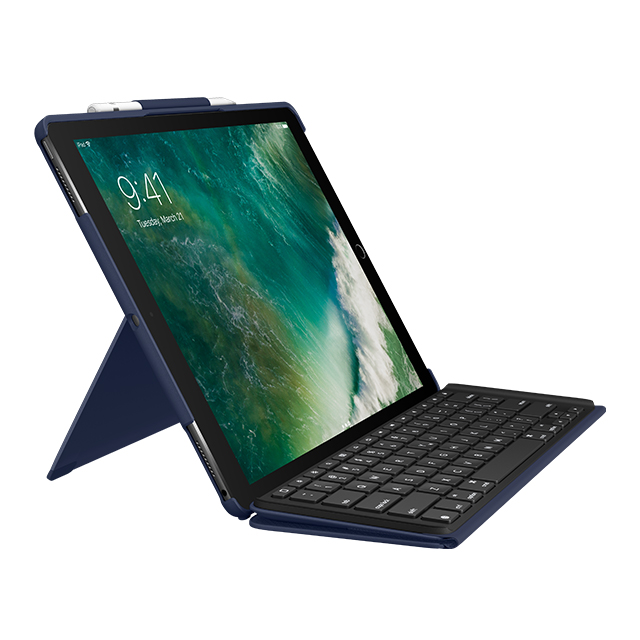 【iPad Pro(12.9inch)(第2世代) ケース】SLIM COMBO iK1272 Smart Connectorテクノロジー搭載取り外し可能バックライトキーボード付きケース (ブルー)サブ画像