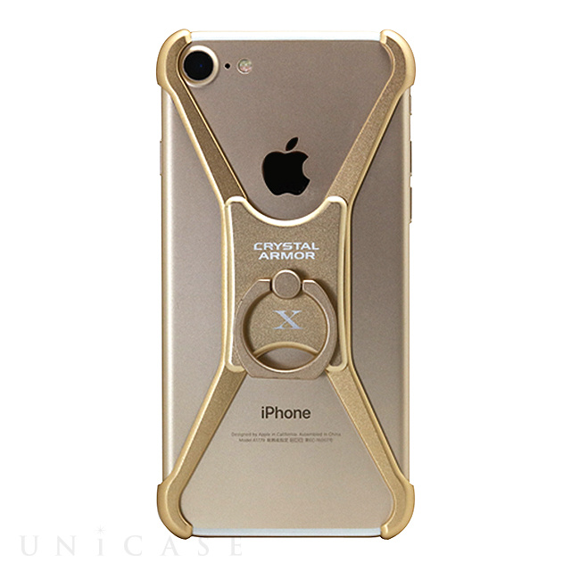 【iPhoneSE(第3/2世代)/8/7/6s/6 ケース】X Ring (CHAMPAGNE GOLD)