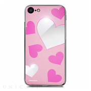 【iPhoneSE(第3/2世代)/8/7 ケース】Heart MIRROR CASE (ピンク)