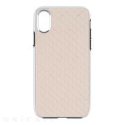 【iPhoneXS/X ケース】Luxe Double Up Case (Snakeskin Inlay Nude Snake)