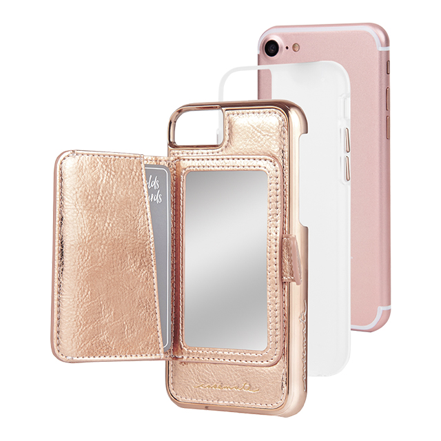 【iPhoneSE(第3/2世代)/8/7/6s/6 ケース】Compact Mirror Case (Rose Gold)サブ画像