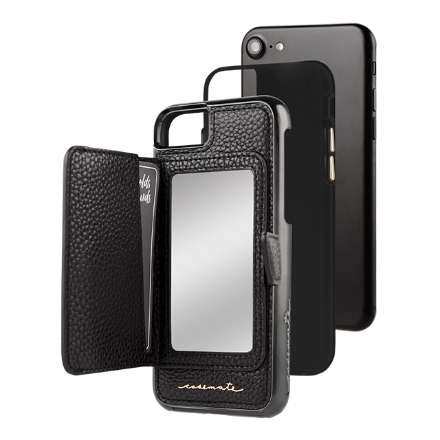 【iPhoneSE(第3/2世代)/8/7/6s/6 ケース】Compact Mirror Case (Black)サブ画像