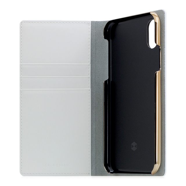 【iPhoneXS/X ケース】Calf Skin Metal Case (ホワイト)サブ画像