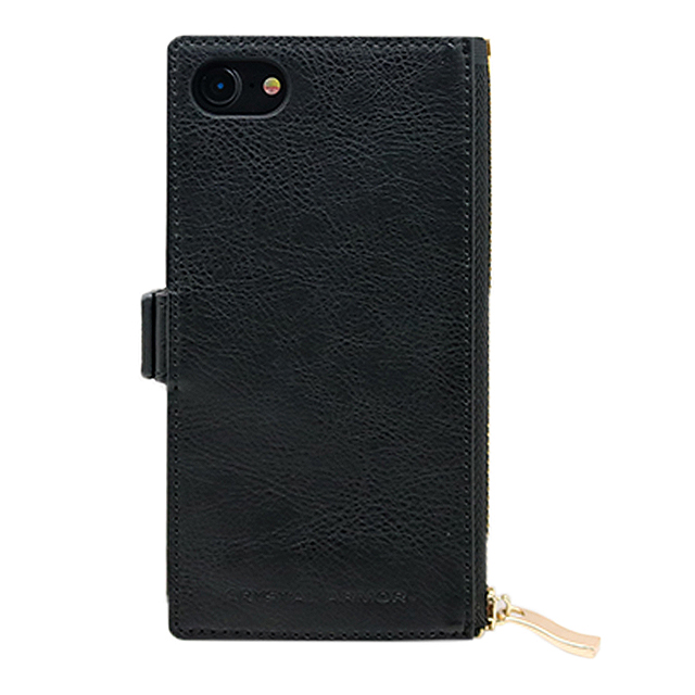 【iPhoneSE(第3/2世代)/8/7/6s/6 ケース】Zipper Case (BLACK)サブ画像