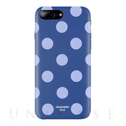 【iPhone8 Plus/7 Plus ケース】Polka PU Leather Back Case (Blue Jazz)