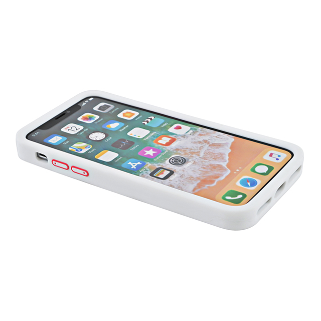 【iPhoneXS/X ケース】iPhoneX case logo (White×Pink)サブ画像
