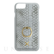 【iPhoneSE(第3/2世代)/8/7 ケース】Ring Case (Silver Crocodile)
