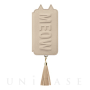 【iPhoneXS/X ケース】Tassel Tail Cat for iPhoneXS/X (Beige)