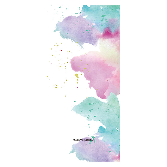 【iPhoneXS/X ケース】Louna Collections Water Color for iPhoneXS/X (pale) 壁紙