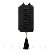 【iPhoneXR ケース】Tassel Tail Cat for iPhoneXR (Black)