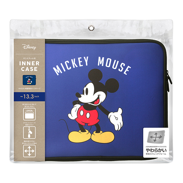 PC･タブレット用インナーケース 軽量薄型 (ミッキーマウス/ネイビー)サブ画像