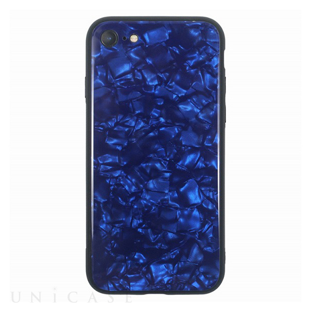 【iPhoneSE(第3/2世代)/8/7 ケース】GLASS PEARL CASE (Blue)