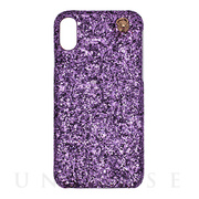 【iPhoneXS/X ケース】GLITTER CHAIN CASE (Purple)