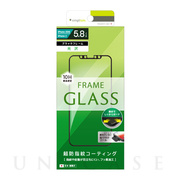 【iPhone11 Pro/XS/X フィルム】フレームガラス (ブラック)