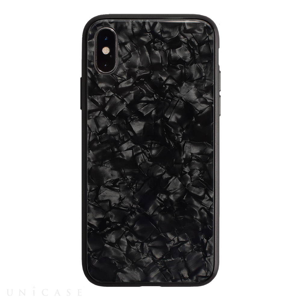 【iPhoneXS/X ケース】Glass Shell Case for iPhoneXS/X (Black)