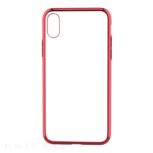 【iPhoneXS Max ケース】Glitter soft case (Red)
