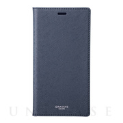 【iPhoneXS Max ケース】“EURO Passione” PU Leather Book Case (Navy)