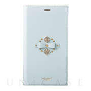【iPhoneXR ケース】“Sweet” PU Leather Book Case (Light Blue)
