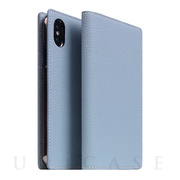【iPhoneXS/X ケース】Full Grain Leather Case (Mint Blue)