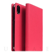 【iPhoneXR ケース】Full Grain Leather Case (Pink Rose)