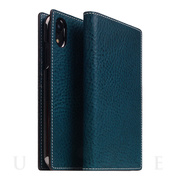 【iPhoneXR ケース】Minerva Box Leather Case (ブルー)