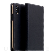 【iPhoneXS Max ケース】Minerva Box Leather Case (ブラック)