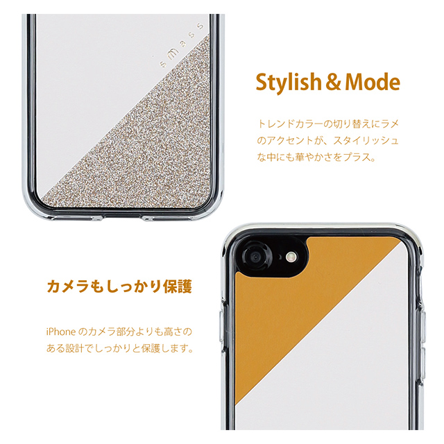 【iPhoneSE(第3/2世代)/8/7/6s/6 ケース】Frame デザインケース (Yellow)サブ画像