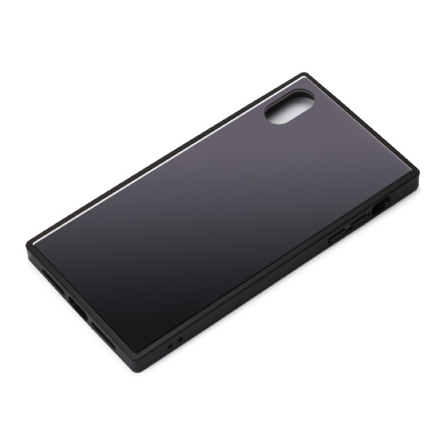 【iPhoneXR ケース】ガラスハイブリッドケース (ブラック)サブ画像