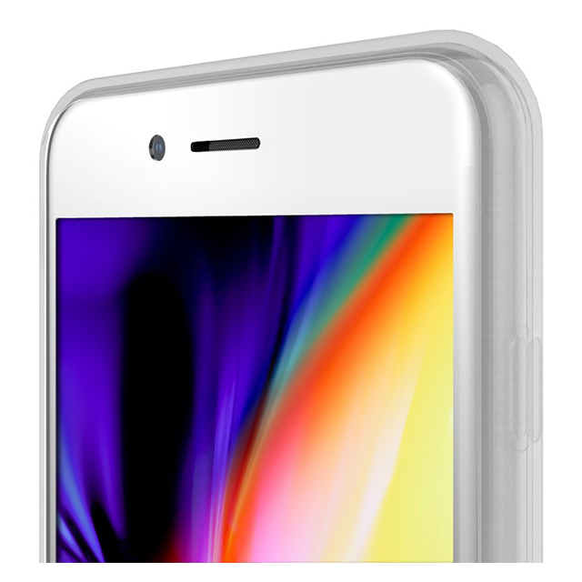 【iPhone8 Plus/7 Plus フィルム】3Dタイプ PERFECT ENCLOSURE 0.2mm 2倍強化ガラス・スクリーンプロテクター (ホワイト)サブ画像
