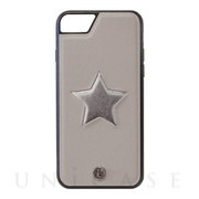 【iPhoneSE(第2世代)/8/7/6s/6 ケース】ONE STAR leatherケース (GY)