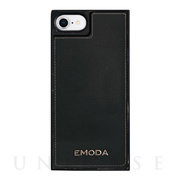【iPhoneSE(第2世代)/8/7/6s/6 ケース】EMODA Square Mirror Case (BLACK)