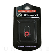 【iPhoneXR】背面カメラレンズ保護キャップ レンズガードプロテクター (レッド)