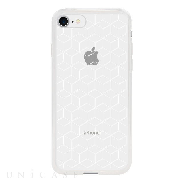 【アウトレット】【iPhoneSE(第3/2世代)/8/7 ケース】MONOCHROME CASE for iPhoneSE(第2世代)/8/7 (Hexagon Line White)