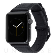 【Apple Watch バンド 41/40/38mm】Apple Watchband Black Pebbled Leather for Apple Watch SE(第2/1世代)/Series9/8/7/6/5/4/3/2/1