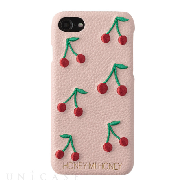 【iPhoneSE(第2世代)/8/7/6s/6 ケース】CHERRY iPhone case (BEG)