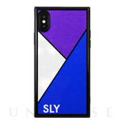 【iPhoneXS Max ケース】SLY 背面ケース (ラメガラスケース_BLUE)