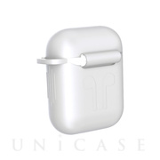 【AirPods(第2/1世代) ケース】Naked Silicone Case (White)