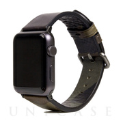 【Apple Watch バンド 44/42mm】Italian Camo Leather (カーキ) for Apple Watch Series4/3/2/1